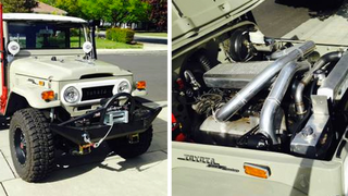This Old Toyota Land Cruiser Is The Weirdest Place For A Supra Engine